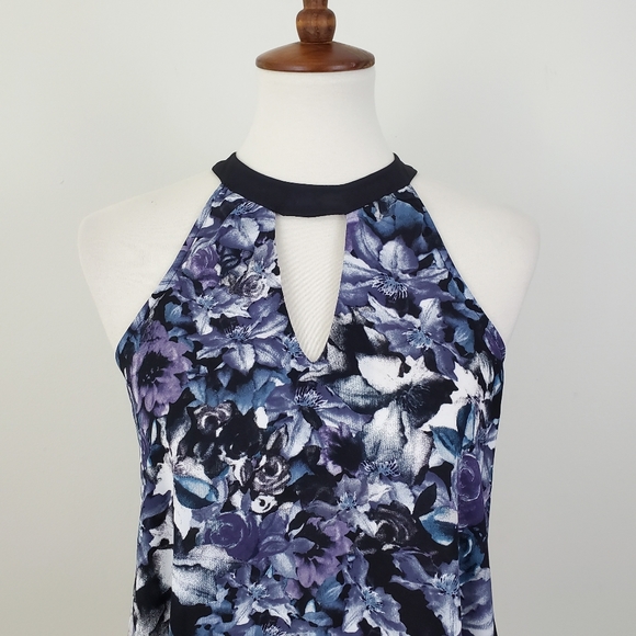 ASTR Floral Print Cutout Tank XS - Picture 4 of 9
